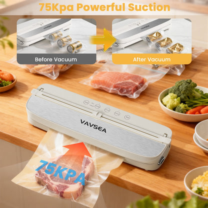 Vacuum Sealer 6-In-1 Multifunction Moist & Dry Food, Vac Seal