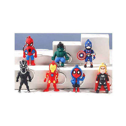 Marvel Comics Avengers Superhero Figure Keychain Blind Surprise Box