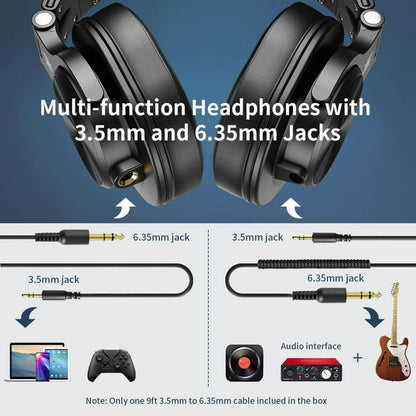 Wired Over-Ear Headphones with Mic