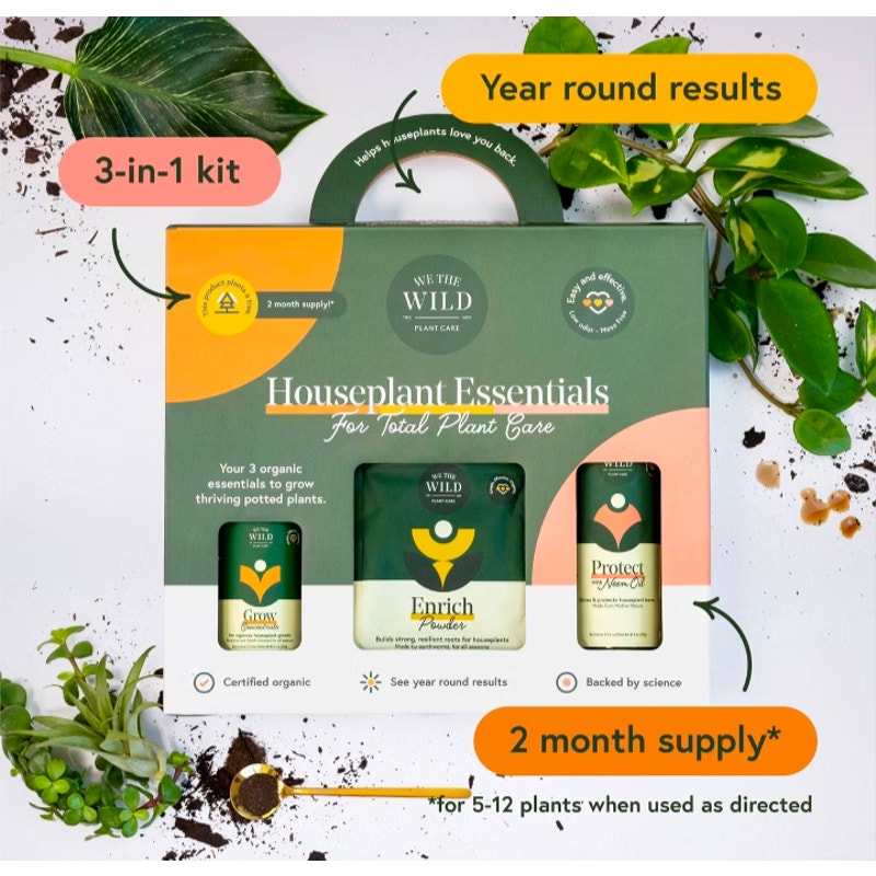 Organic Essential Houseplant Care Kit