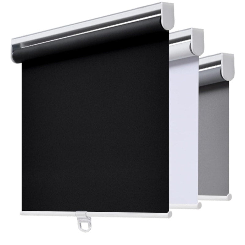 Blackout Cordless Roller Shade for Indoor Windows, 19"W x 72"H, Black