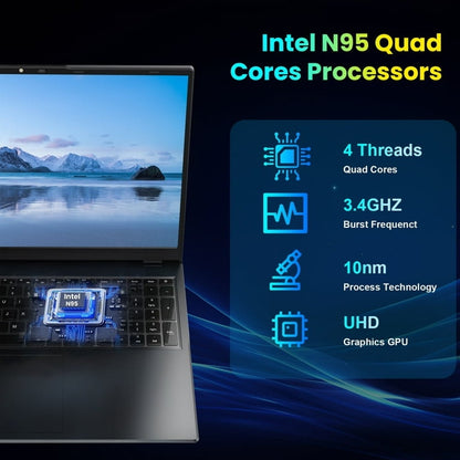 17.6" Windows 11 Laptop 16GB DDR4 640GB SSD Storage Laptop Computer