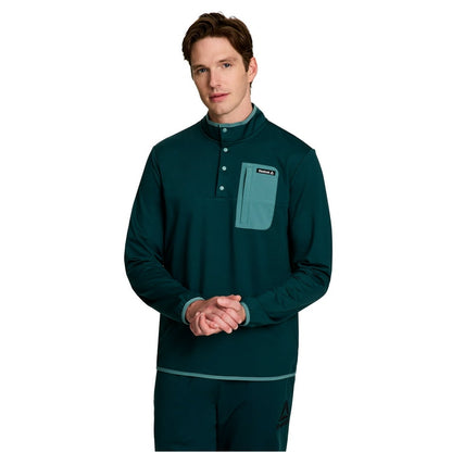 Reebok Men's Quarter Snap Pullover Sweatshirt Size M Medium