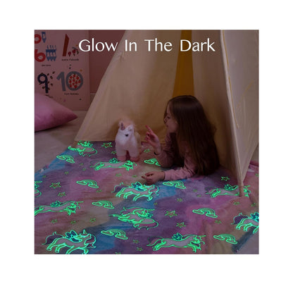 Glow in The Dark unicorn Blanket