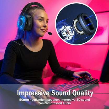 2.4GHz Wireless Gaming Headset for PS5/PS4/PC