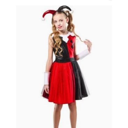DC Harley Quinn Halloween Costume for Girls Size M 7-8