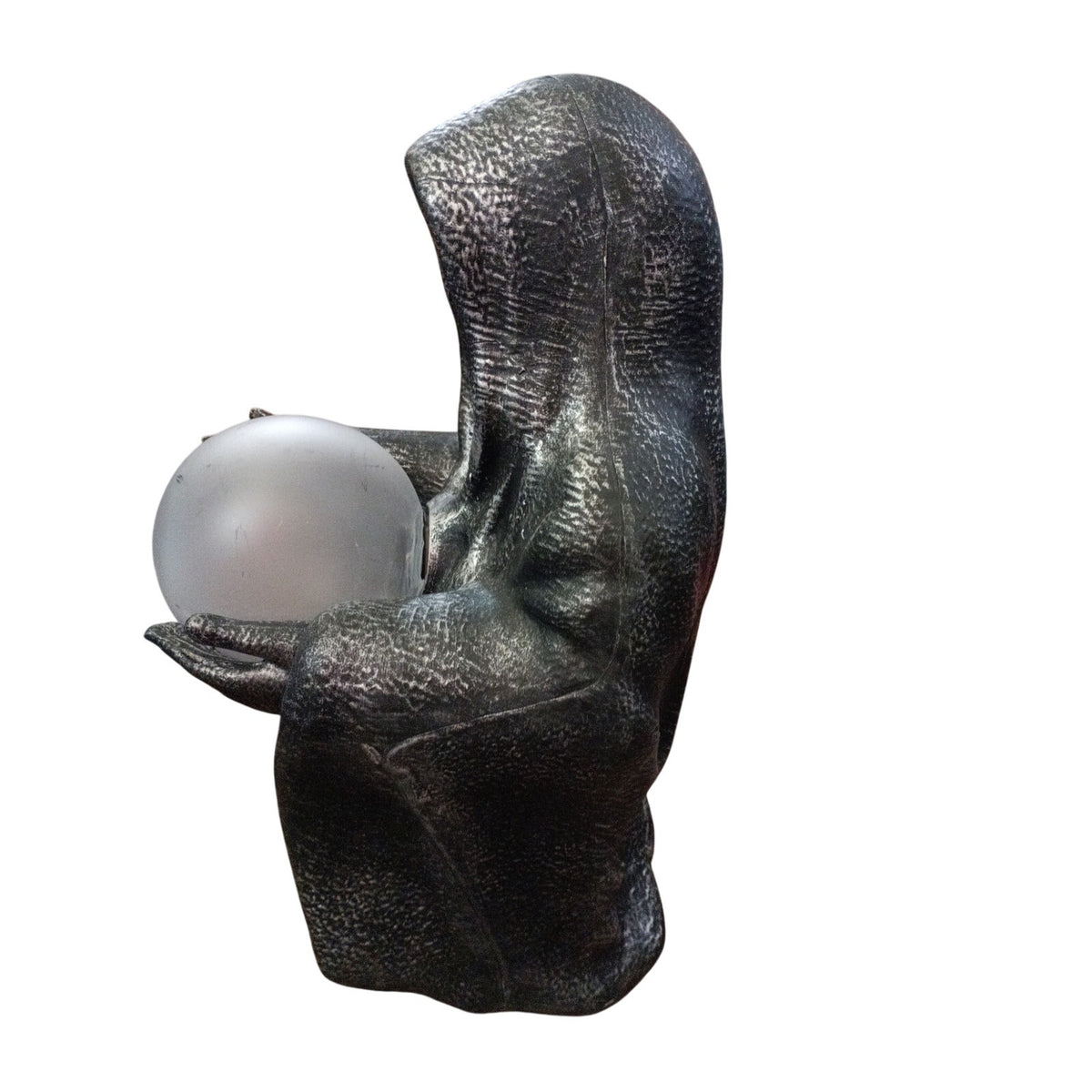 Reaper with Light Up Crystal Ball 16" Tall Halloween Decoration