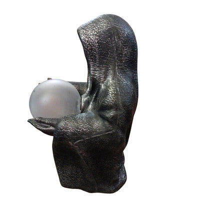 Reaper with Light Up Crystal Ball 16" Tall Halloween Decoration