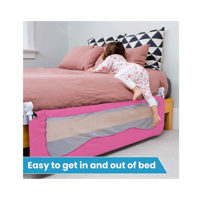 NEW Totcraft Pink Baby Bed Rail Extra Long
