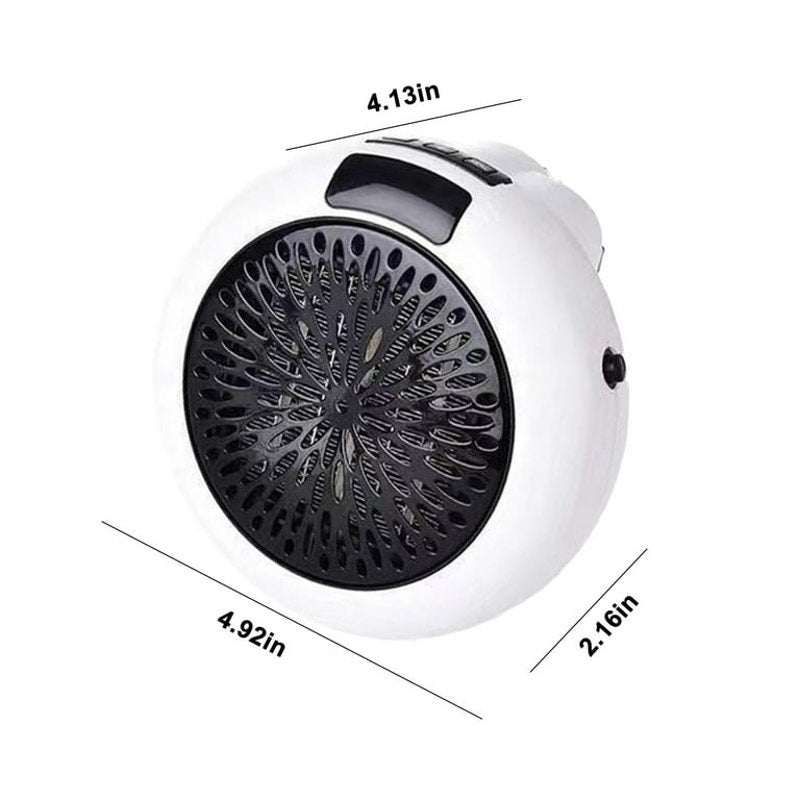 Remote Control Small Electric Space Heater Set of 2 Plug-In