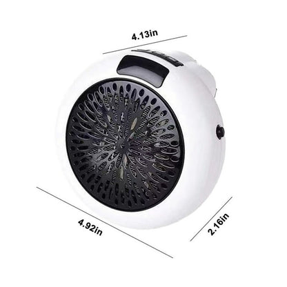 Remote Control Small Electric Space Heater Set of 2 Plug-In