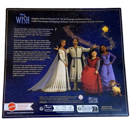 NEW Disney Wish 10 Piece Figurine Toy Set Kindom of Rosas Character Set