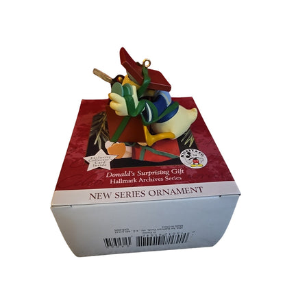 Hallmark Keepsake Ornament Donald's Surprising Gift Archives Series #1 - 1997