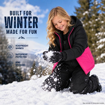 Arctic Hero Kids Size 4-6 Insulated Waterproof Snow Hooded Jacket