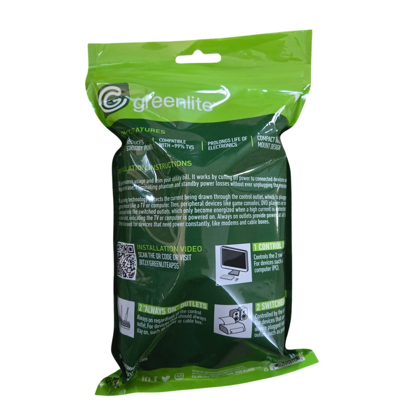 Greenlite smart power plug