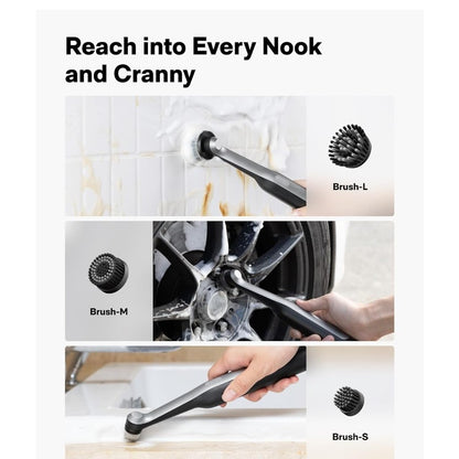 Cordless Spin Scrubber for Grout, Corners and Other Tight Crevices. Rechargeable