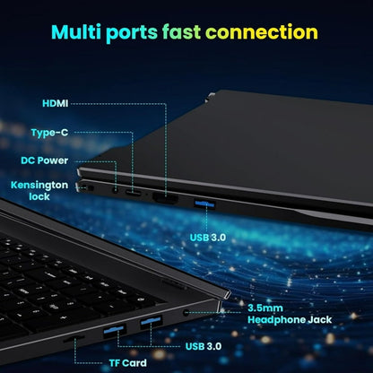 17.6" Windows 11 Laptop 16GB DDR4 640GB SSD Storage Laptop Computer