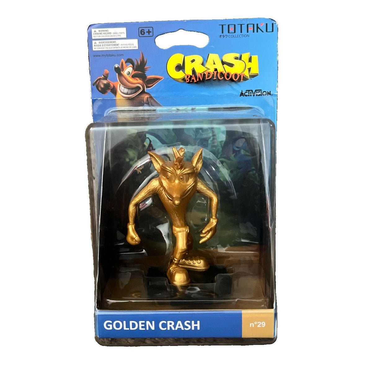 Golden Crash Bandicoot Totaku Figure 2018 Activision Think Geek #29 - NEW