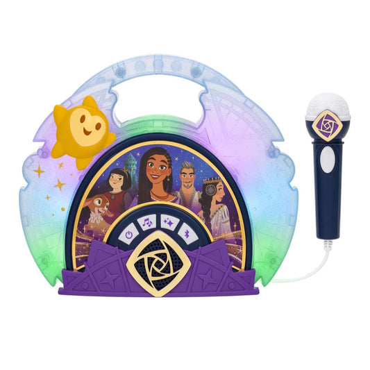 Disney Wish Karaoke Machine w/ Microphone & Bluetooth Speaker Built in Music