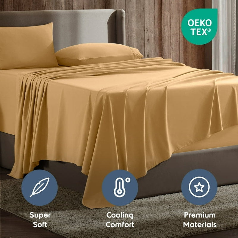 Queen Sheet Set 1800 Series Microfiber Extra Deep Pocket Sheets