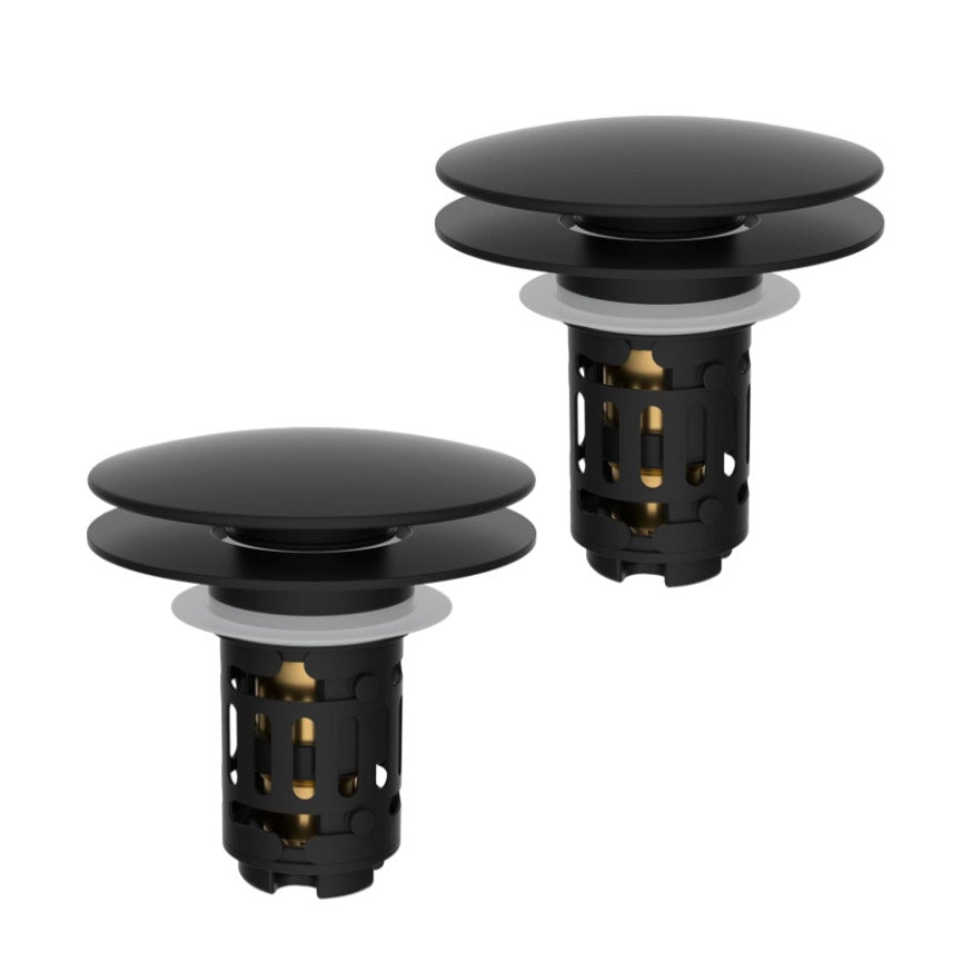 Hibbent 2 Pack Upgraded 3 in 1 Bathroom Sink Drain Strainer