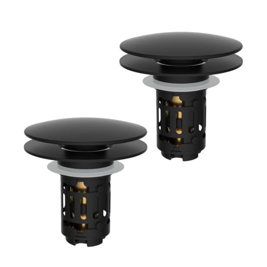 Hibbent 2 Pack Upgraded 3 in 1 Bathroom Sink Drain Strainer