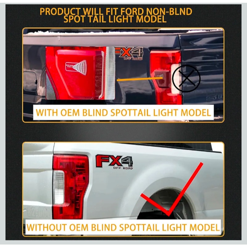 Ford truck Left Driver Side Rear Tail Light Assembly
