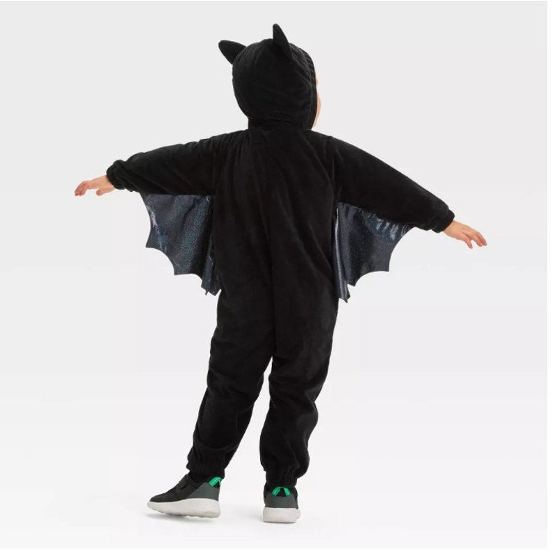 Hyde & EEK! Toddler Bat Halloween Costume Jumpsuit - Size 18-24 Months - Black - New