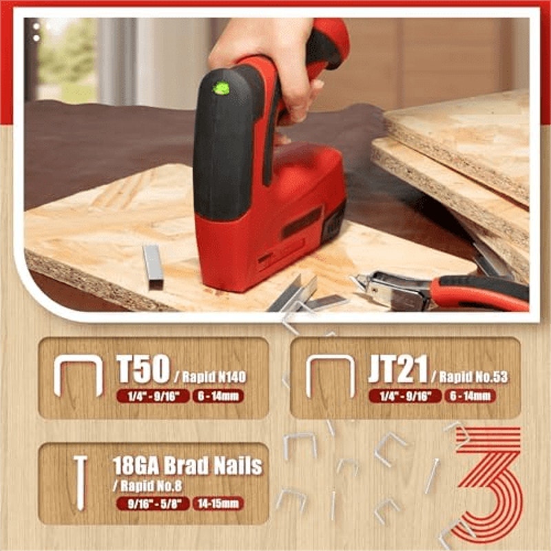 Electric Staple Gun, 3 in 1 Cordless Upholstery