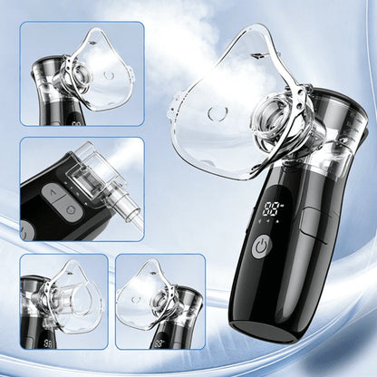 Portable Mesh Nebulizer Timed, Adjustable Child / Adult, & Ultra Quiet SY-108