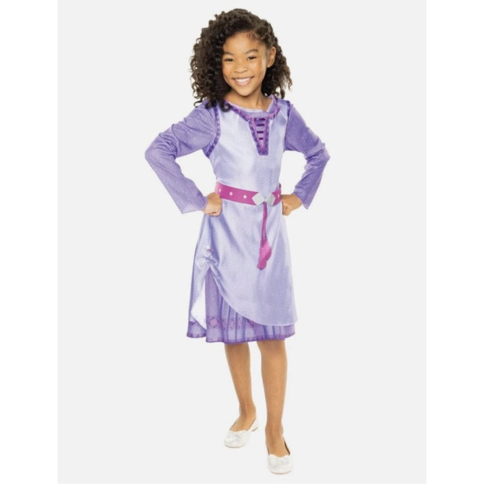 Disney Wish Asha Adventure Dress Fits Children Size Small 4 to 6x