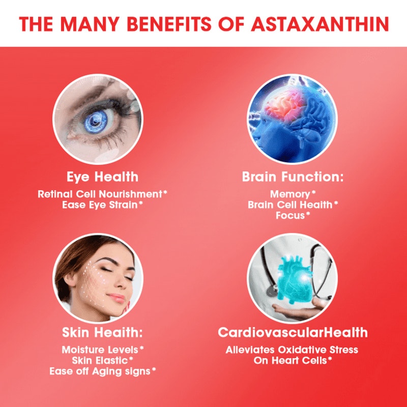 Astaxanthin Fish Oil w/ Krill Oil 120 Softgels EPA DHA