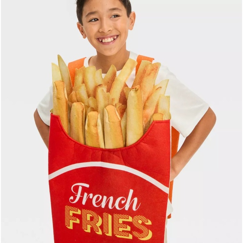 Kids' + Adult French Fries Halloween Costume Sandwich Board One Size Fits Most