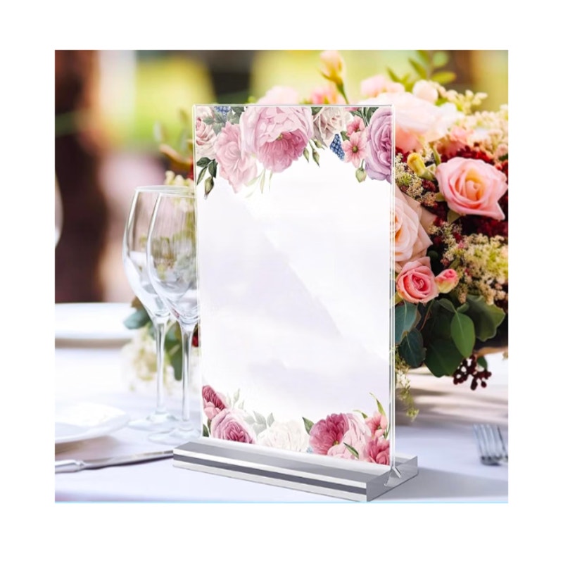 8x11 Acrylic Sign Stand 3 pack