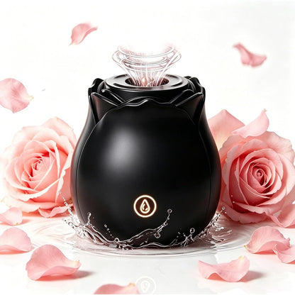 Silicone 2 in 1 Rose Adult Toy for Women 10 Vibration & Suction Clitioral Sucker