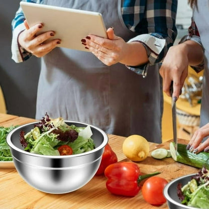 12 Piece Stainless Steel Mixing Bowl Set with Lids