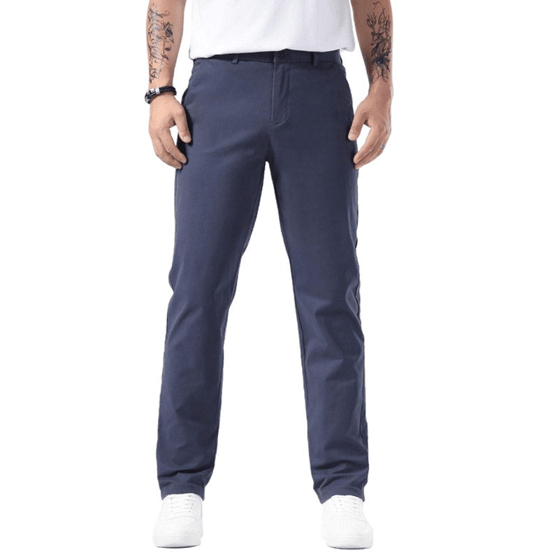 Plaid&Plain Pacific Blue Navy Men's Chino Pants 33x32