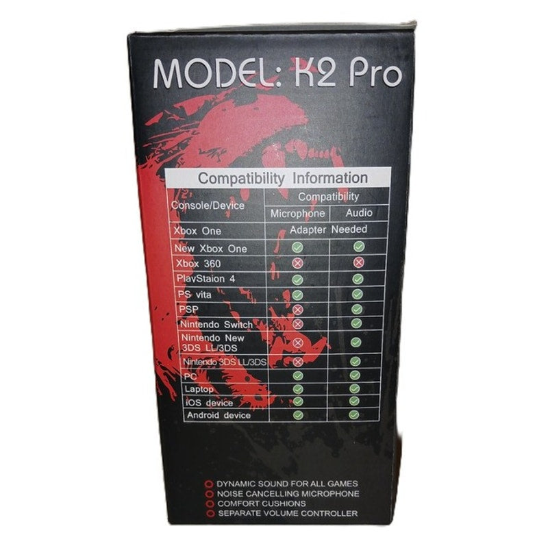 K2 PRO Professional Wired Gaming Headset