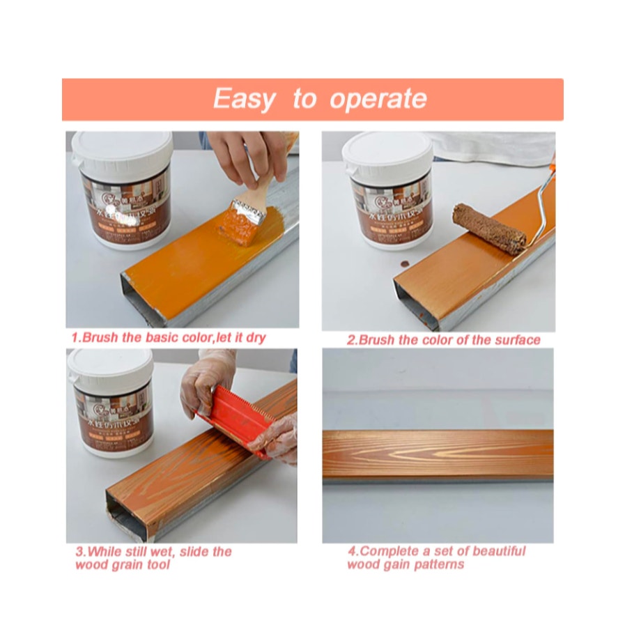 7Pcs Wood Grain Tool Set Wood Grain Painting Tool