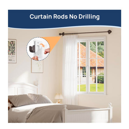 Bronze Curtain Rod for Window Adjustable from 27-65 inches