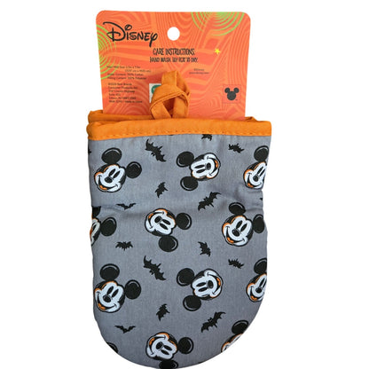 NEW Disney Halloween Mickey Mouse w/ Bats Kitchen Mini Oven Mitts Set of 2