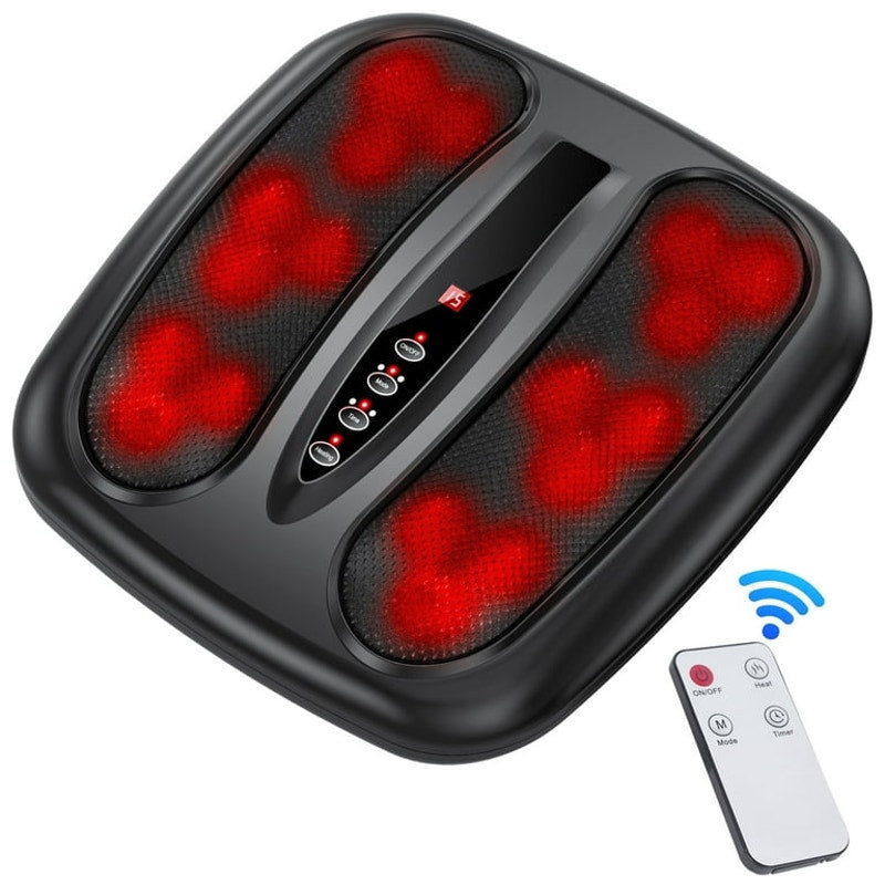 NEXPURE Foot Massager with Heat, Shiatsu Foot Massager with 3 Modes & Wireless Remote