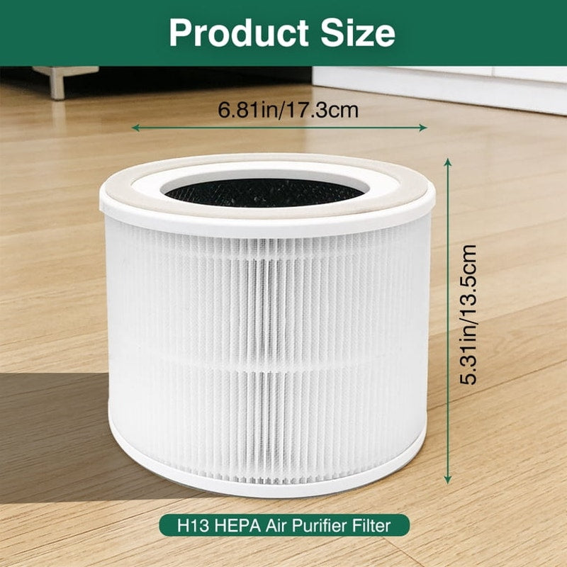2 Pack H13 HEPA Replacement Filters | Compatible with Dreo Air Purifier DR-HAP004