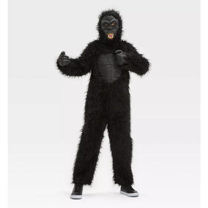 Kids' XL (16) Gorilla Halloween Costume Jumpsuit with Mask Hyde and EEK! New