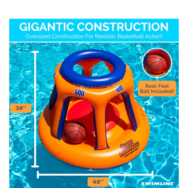 Inflatable Pool Basketball Hoop