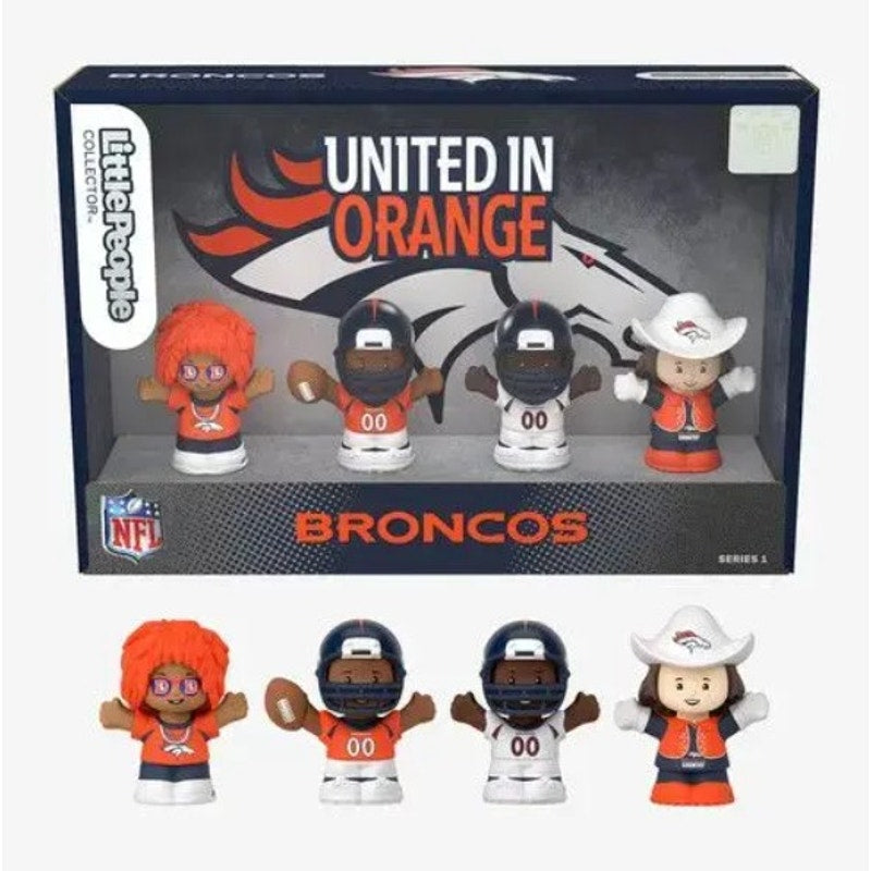Fisher Price - Little People x NFL Collector Denver Broncos Figure 4-Pack