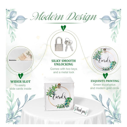 Wedding Card Box with Lock