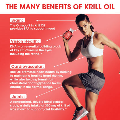 Astaxanthin Fish Oil w/ Krill Oil 120 Softgels EPA DHA