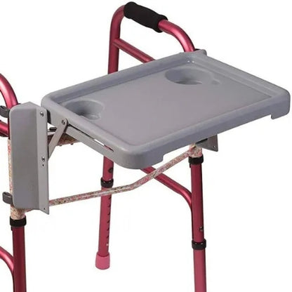 Lightweight Folding Walker Tray with Cup Holders