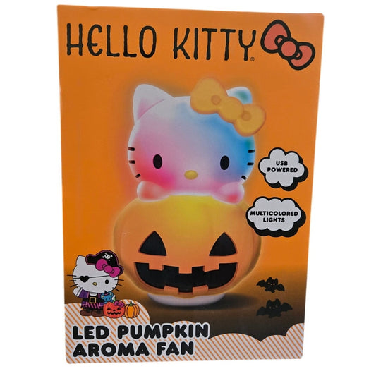 New Halloween Hello Kitty LED Light Up Pumpkin Aroma Fan by Sanrio